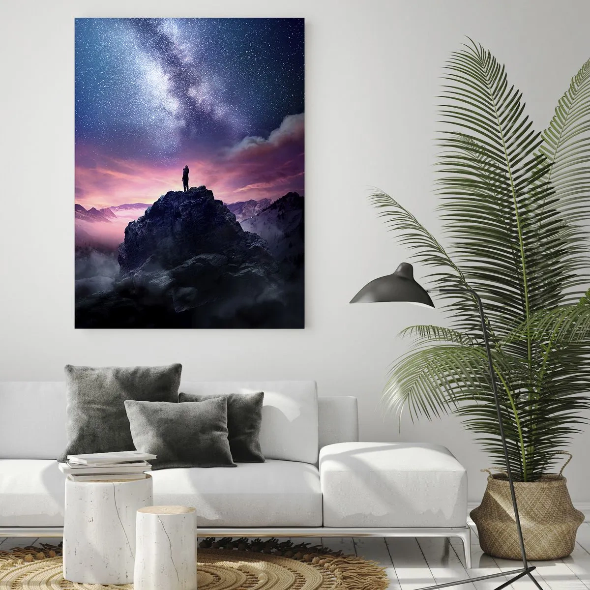 Billede på glas - Og han følte liv - 70x100 cm