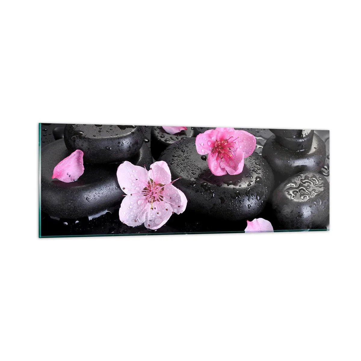 Billede på glas - Og stenen falder fra hjertet - 90x30 cm