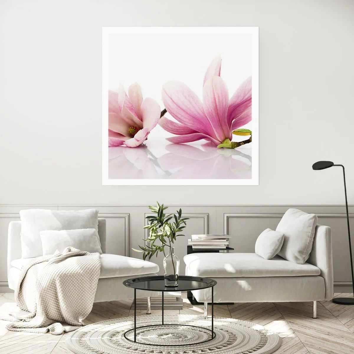 Plakat - Blød som et åndedrag af forår - 40x40 cm