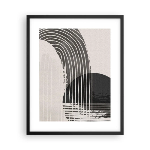 Plakat i sort ramme - Derhen og tilbage - 40x50 cm