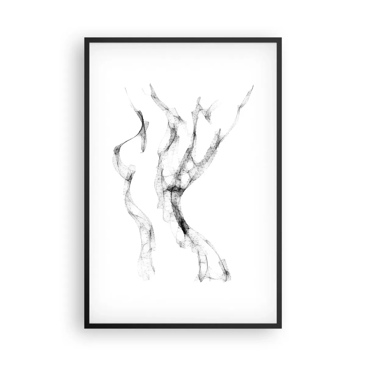 Plakat i sort ramme - Smuk og stærk - 61x91 cm