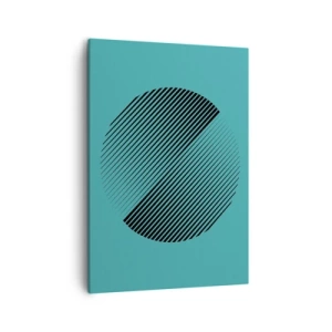 Lærredstryk - Billede på lærred - Cirklen - en geometrisk variation - 50x70 cm