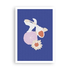 Plakat - Sammensætning af blomster og knopper - 70x100 cm
