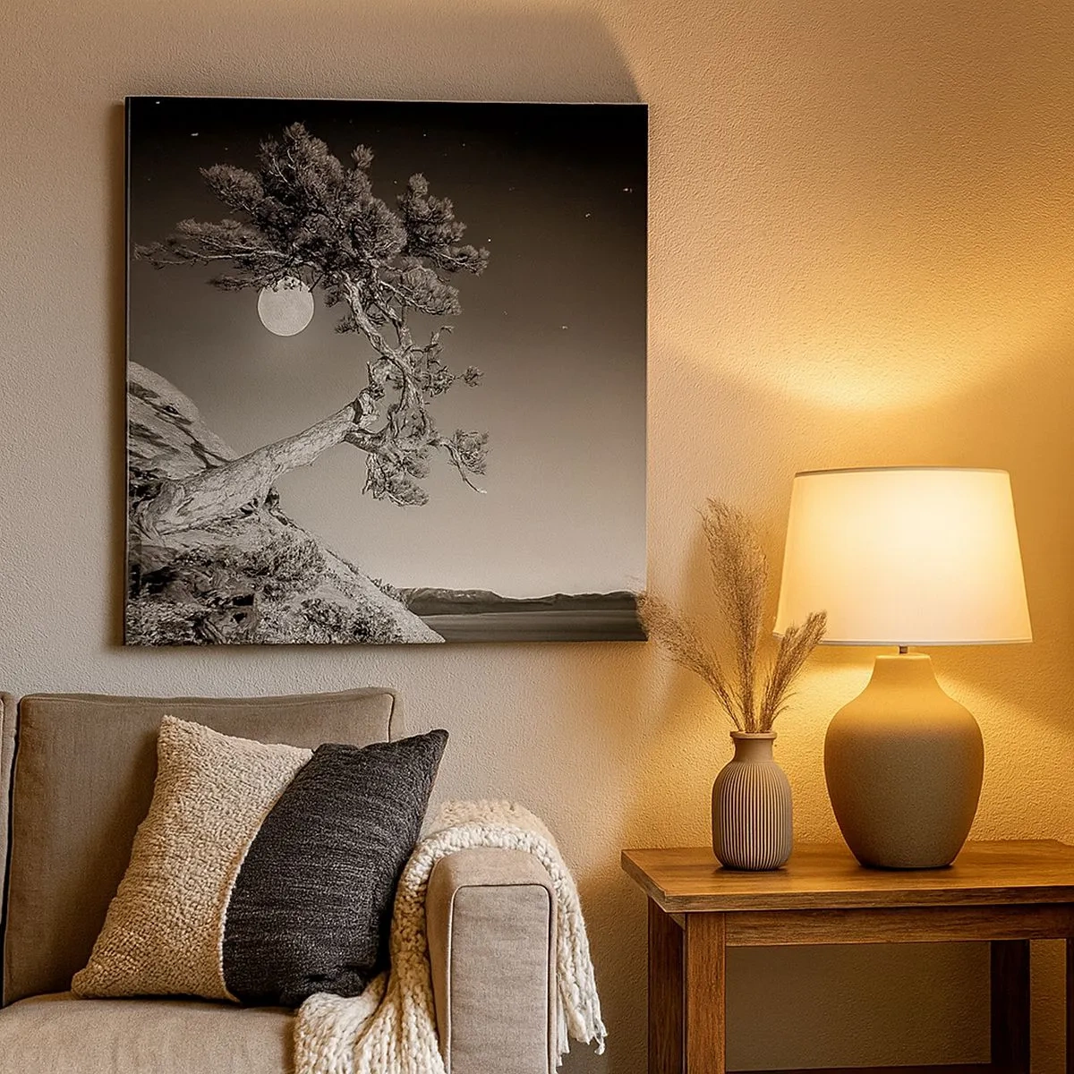 Lærredstryk - Billede på lærred - Den sejrrige kriger - 30x30 cm