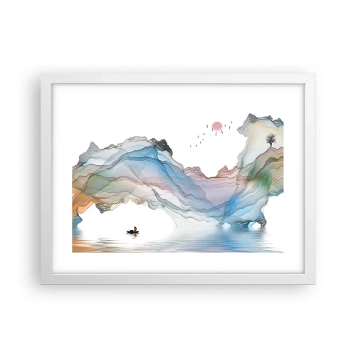 Plakat i hvid ramme - Mod krystalbjergene - 40x30 cm