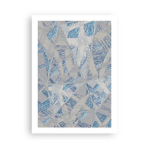Plakat - I en gråblå labyrint - 50x70 cm