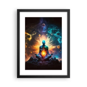 Plakat i sort ramme - Kosmisk ro - 30x40 cm