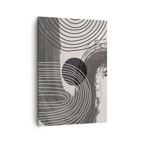Lærredstryk - Billede på lærred - Oval vinder - 50x70 cm