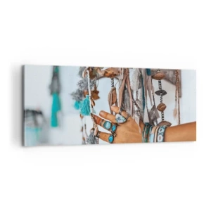 Lærredstryk - Billede på lærred - Lokale skatte - 100x40 cm