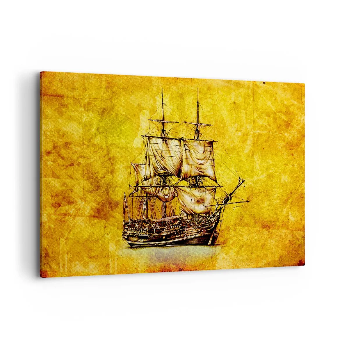 Lærredstryk - Billede på lærred - På vej til Tortuga! - 100x70 cm