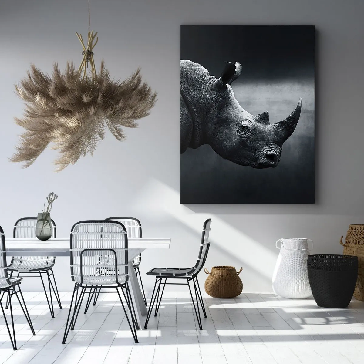 Lærredstryk - Billede på lærred - Højre profil - 45x80 cm