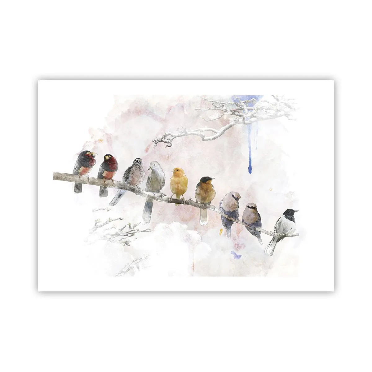 Plakat - Møde med vinger - 70x50 cm