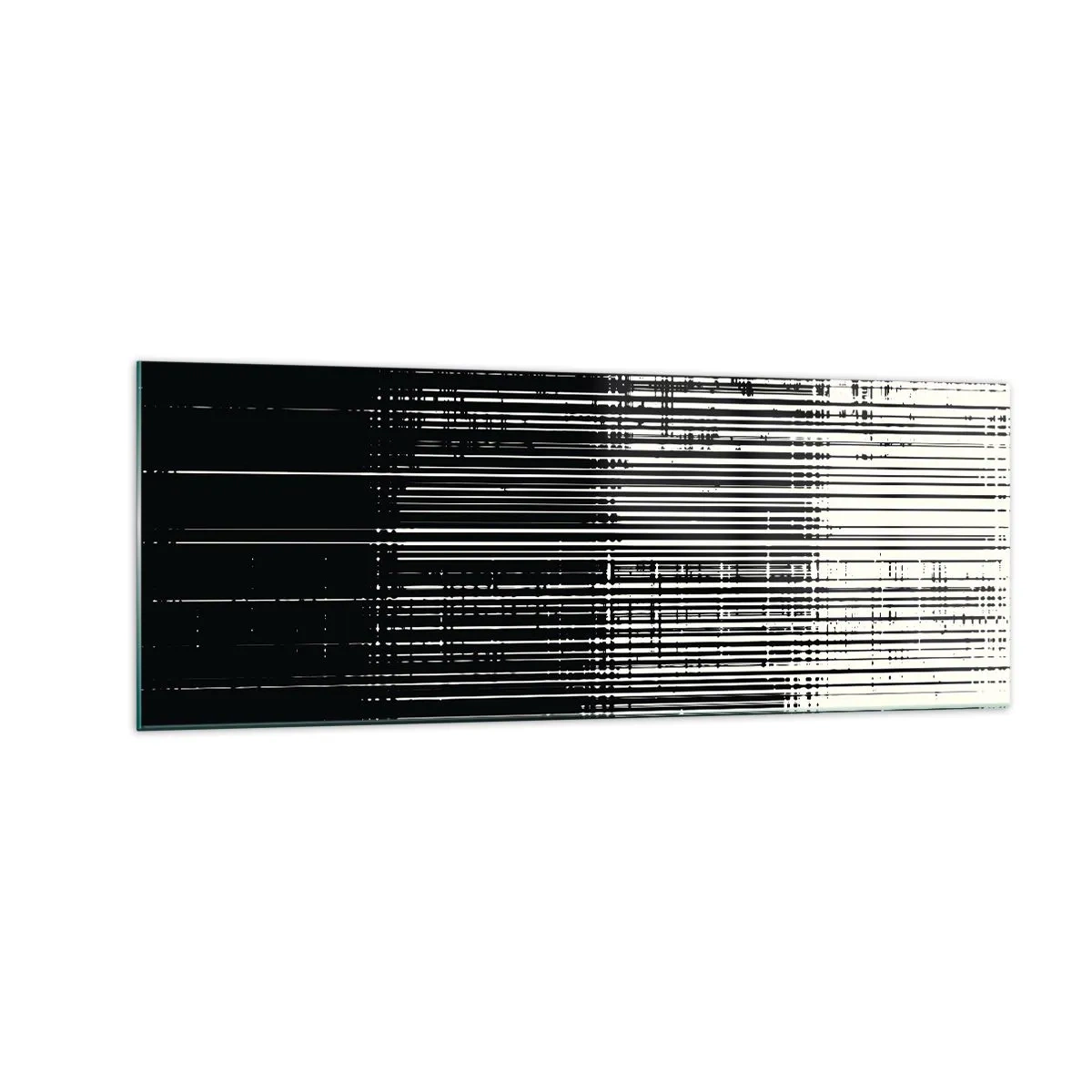 Billede på glas - Bølger og vibrationer - 140x50 cm