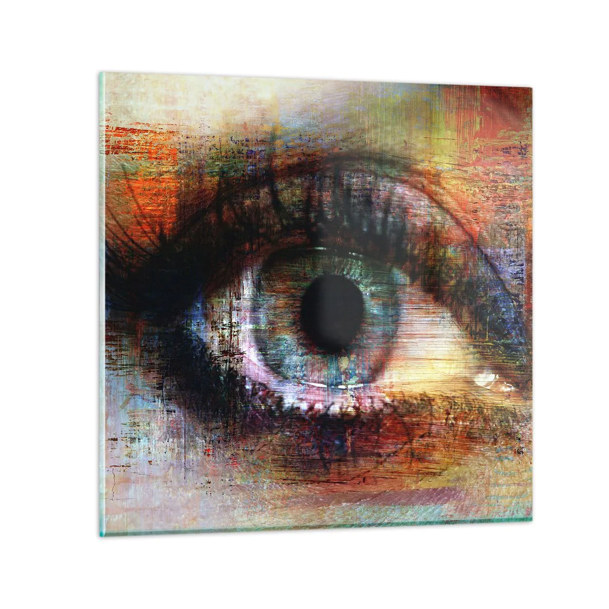 Billede på glas - Du kan se ind i sjælen - 30x30 cm