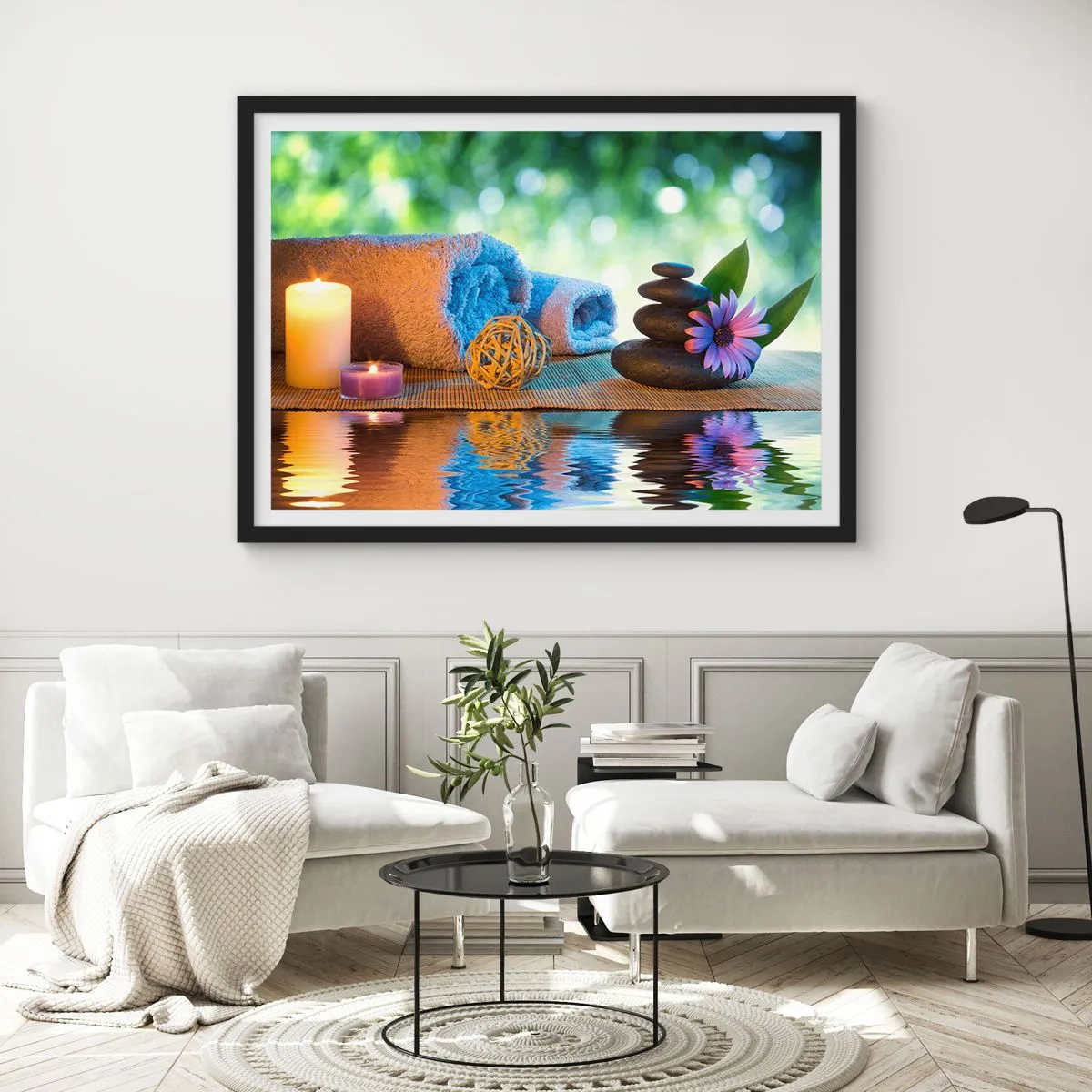 Plakat i sort ramme - Tid til kroppen - 91x61 cm