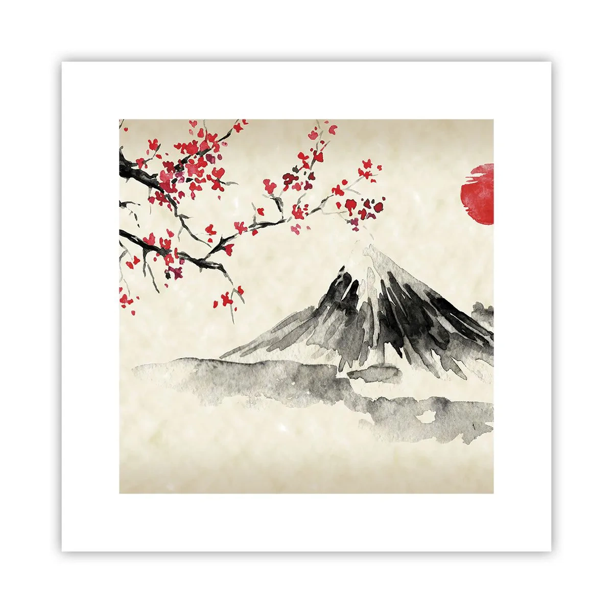 Plakat - Bliv forelsket i Japan - 30x30 cm