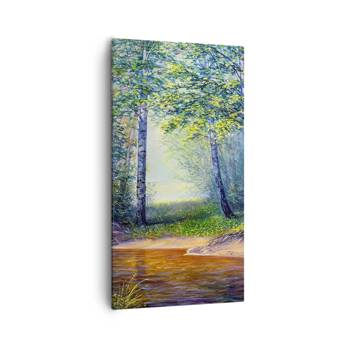 Lærredstryk - Billede på lærred - Idylliske omgivelser - 55x100 cm
