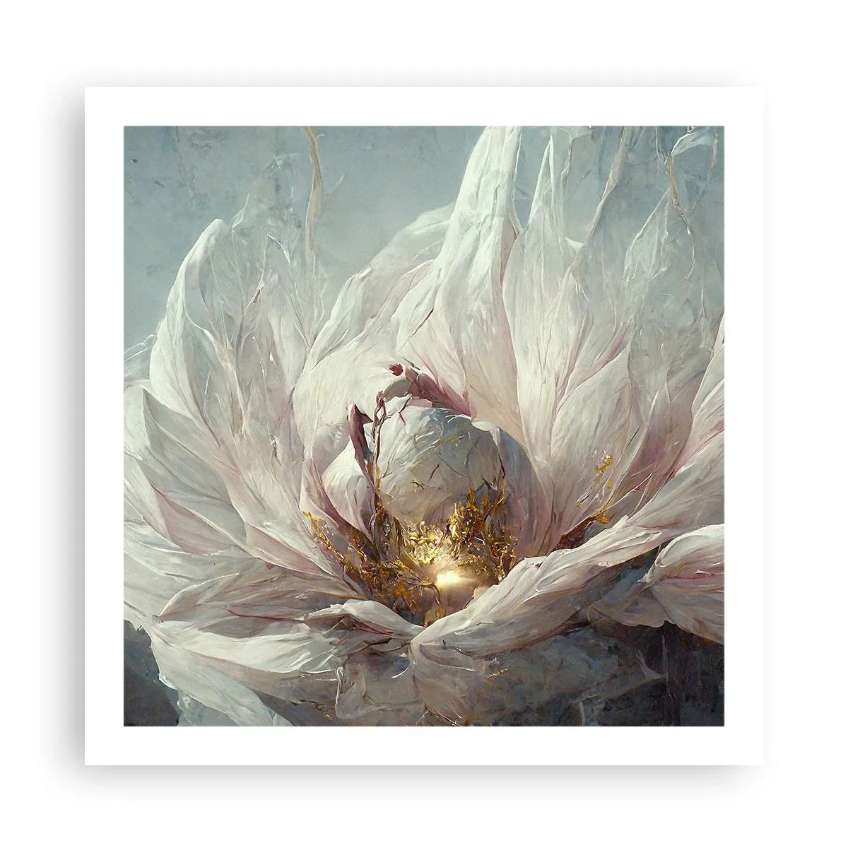 Plakat - Blomstrer en gang om hundrede år - 60x60 cm