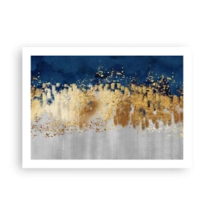 Plakat - Moderne komposition med gnist - 70x50 cm