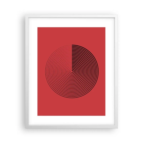 Plakat i hvid ramme - Cirkulær bevægelse - 40x50 cm