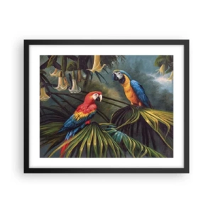 Plakat i sort ramme - Romantik i troperne - 50x40 cm