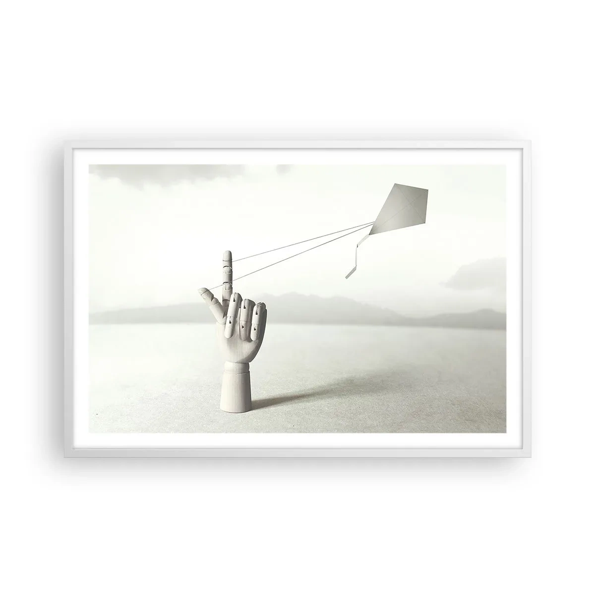 Plakat i hvid ramme - Styrkeprøve - 91x61 cm