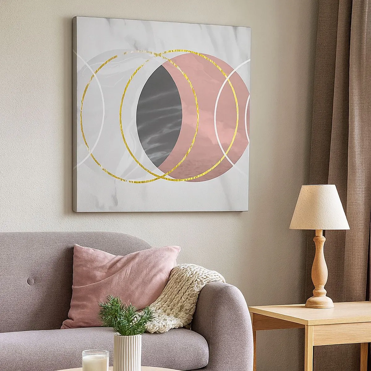 Lærredstryk - Billede på lærred - Sfærernes musik - 30x30 cm