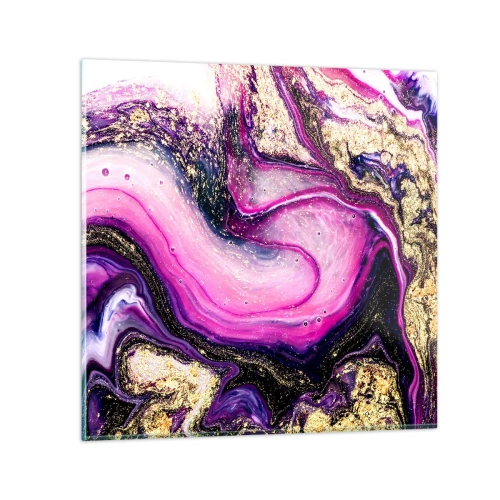 Billede på glas - Et øjeblik bag kulisserne - 30x30 cm