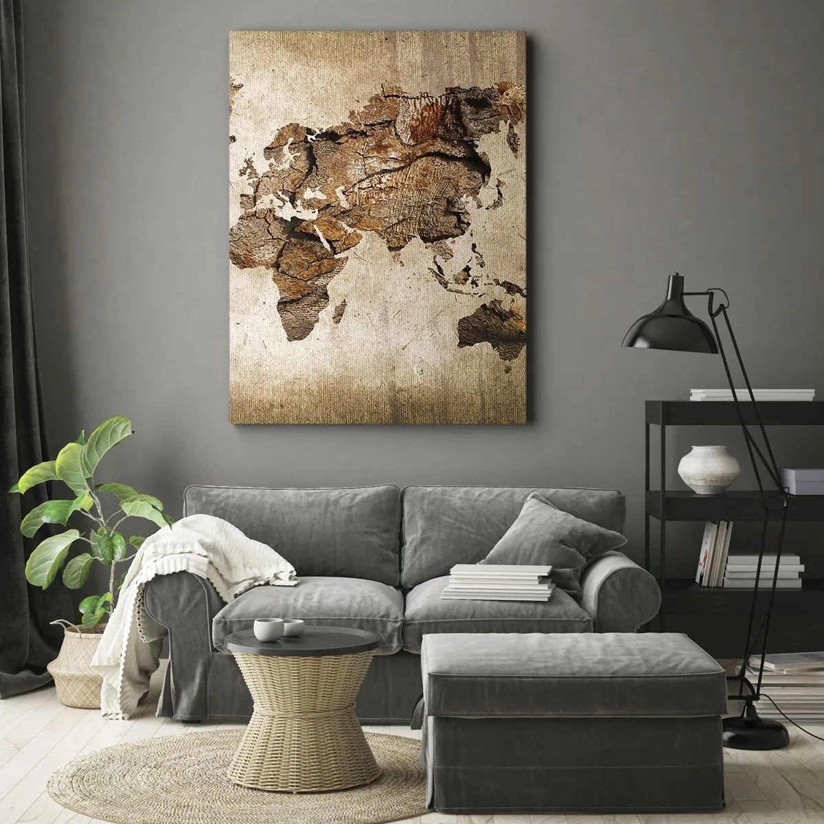 Lærredstryk - Billede på lærred - Opdagelse af verden - 50x70 cm