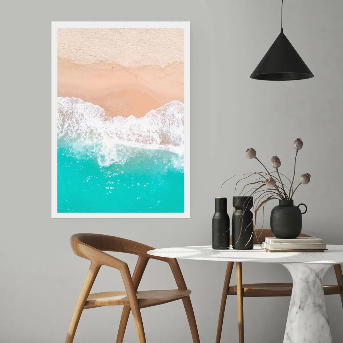 Plakat - Kærlig berøring - 70x100 cm