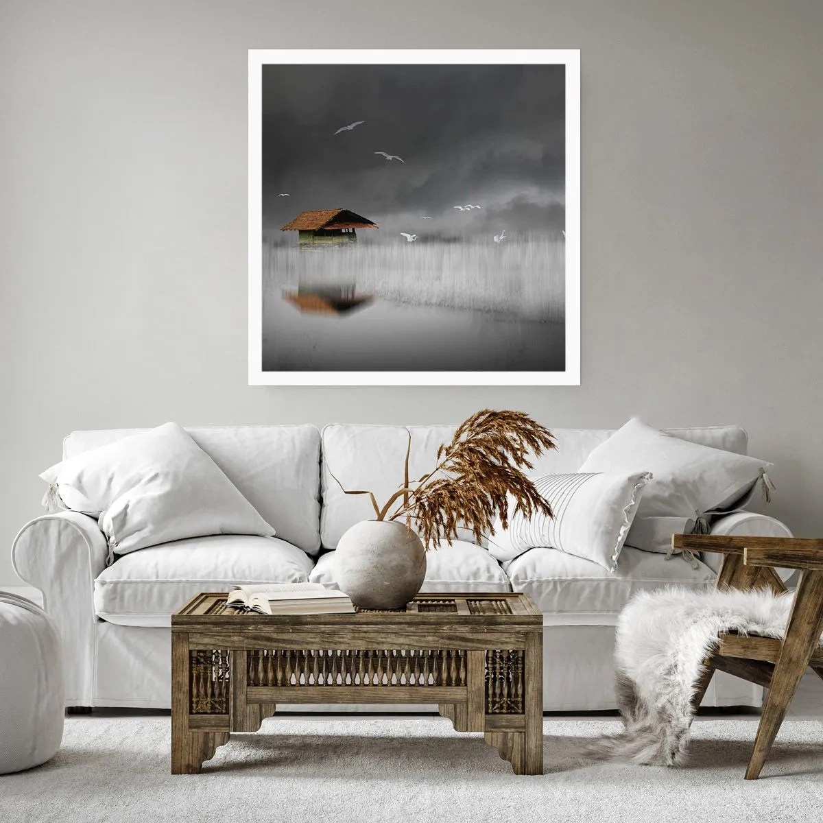 Plakat - Beskyttelse mod regnen - 60x60 cm