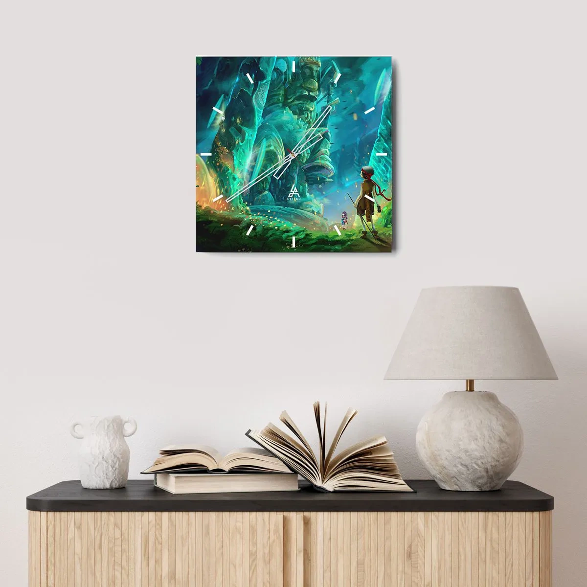 Vægur, Uret - Fra den store eventyrbog - 30x30 cm