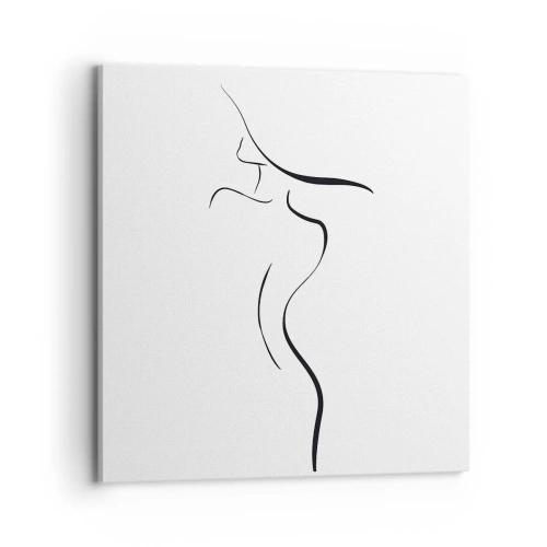 Lærredstryk - Billede på lærred - Flygtig som en bølge - 70x70 cm