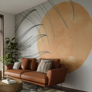 Fototapet Selvklæbende Deluxe Sticker - Altid mod solen - Sol, Minimalisme, Stykke - 500x350 cm