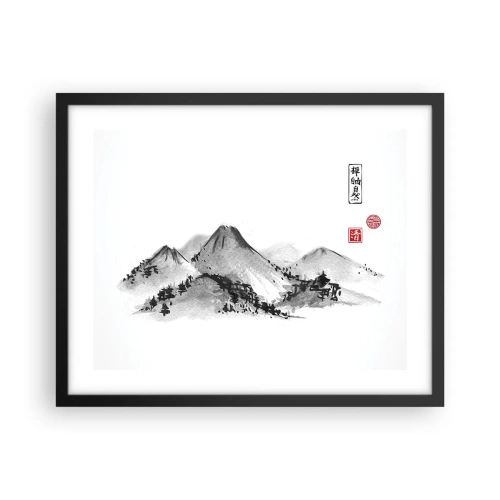 Plakat i sort ramme - Langt væk - 50x40 cm