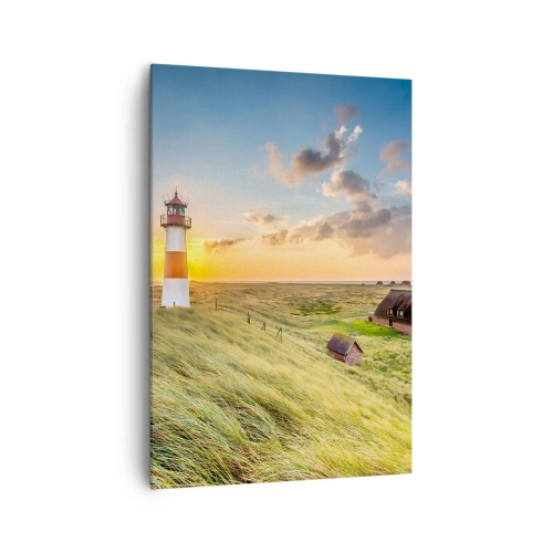 Lærredstryk - Billede på lærred - Mellem bølgerne - 70x100 cm