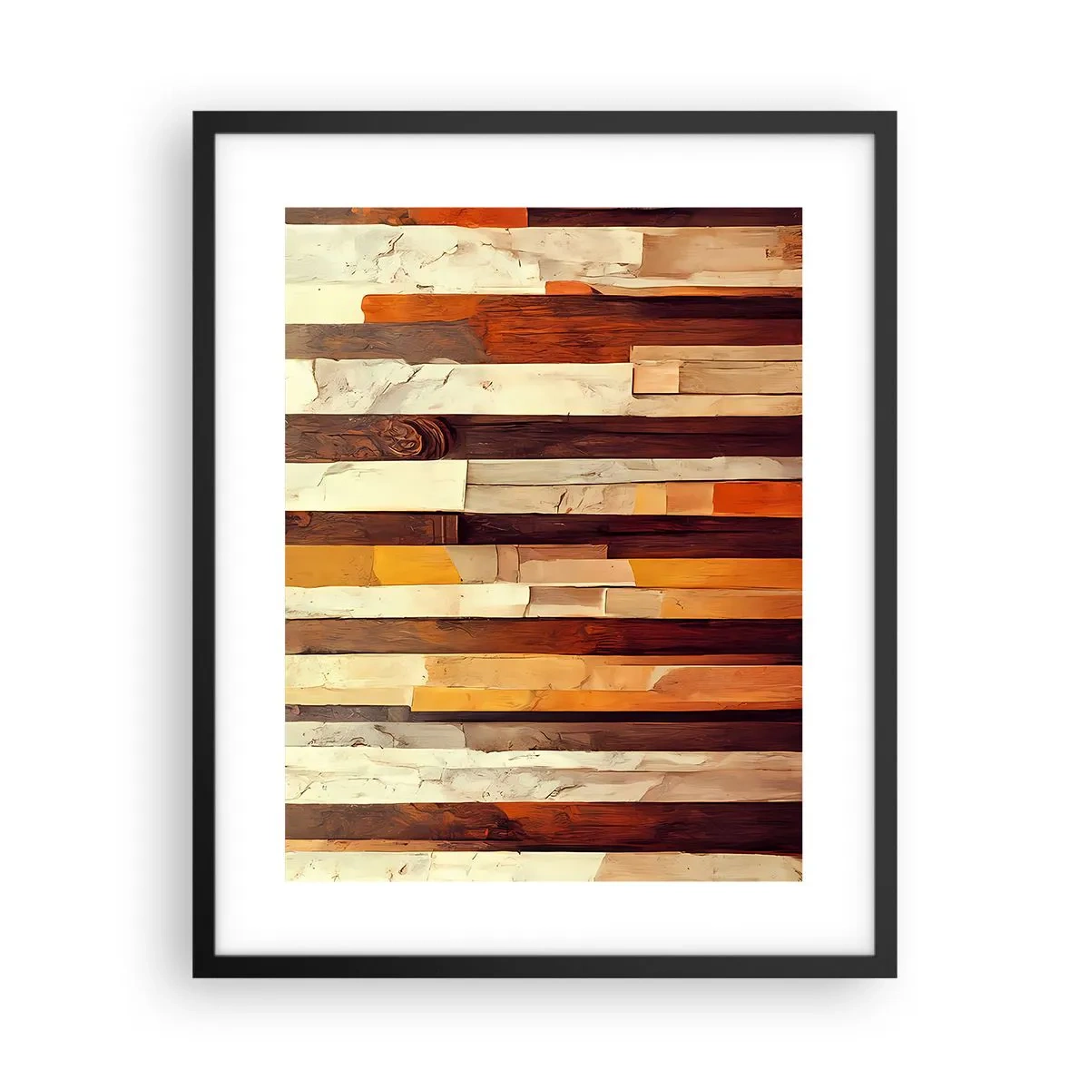 Plakat i sort ramme - Hymne af skovens træer - 40x50 cm