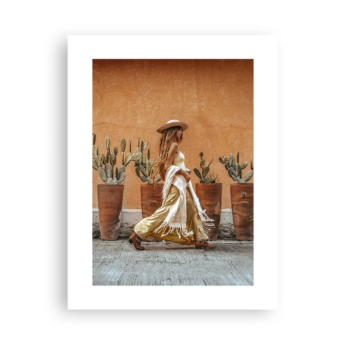 Plakat - I en hippieagtig stil - 30x40 cm