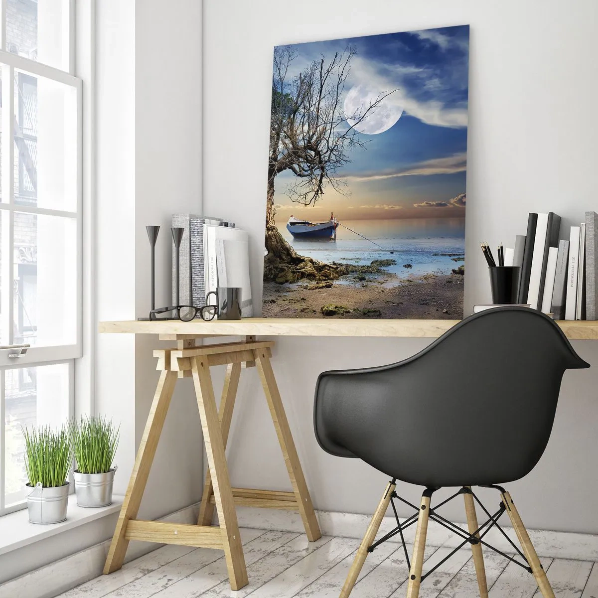 Billede på glas - Er dette enden eller begyndelsen? - 50x70 cm