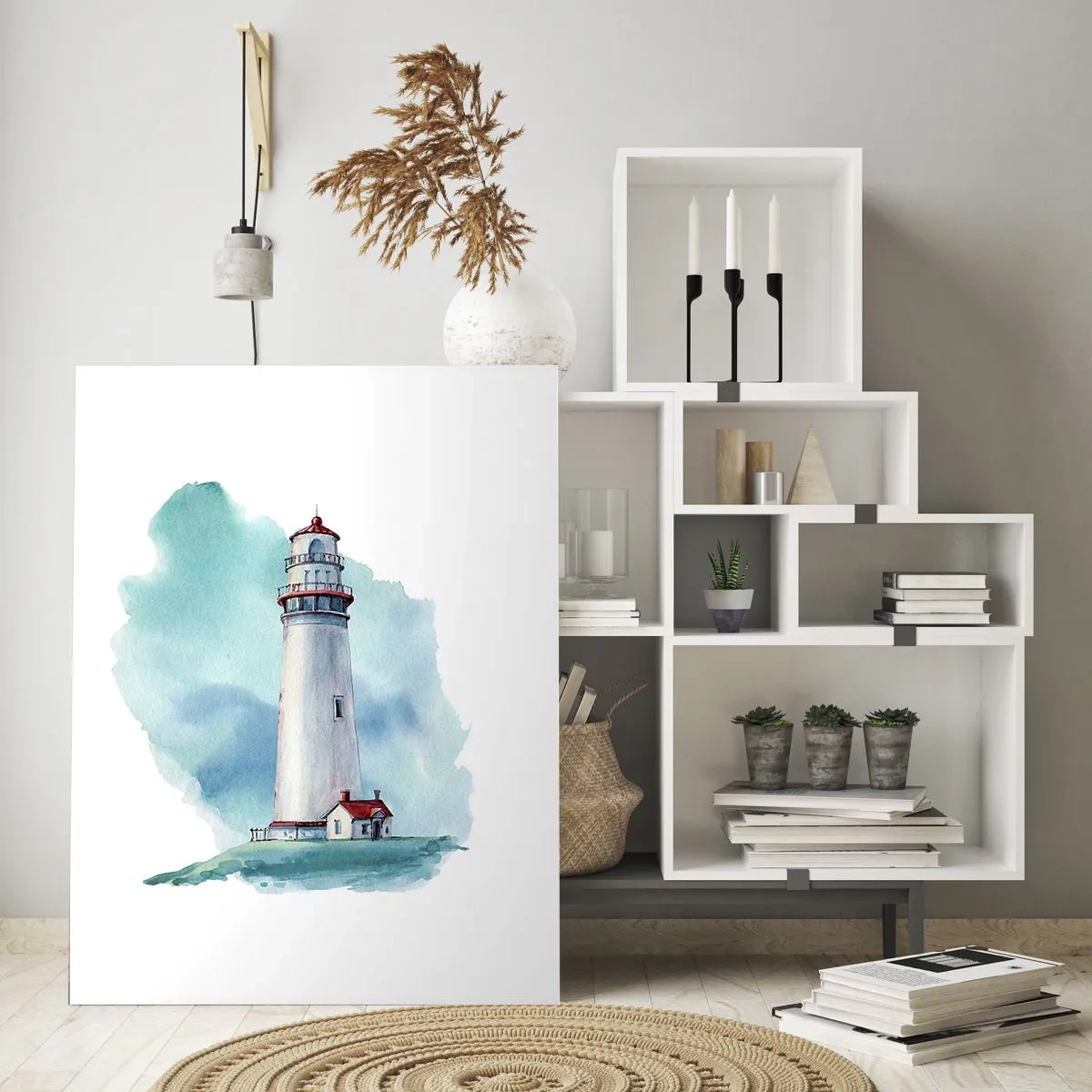 Billede på glas - Det blås blide søster - 50x70 cm