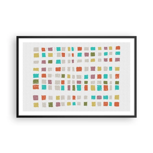 Plakat i sort ramme - Ukendt leg - 91x61 cm