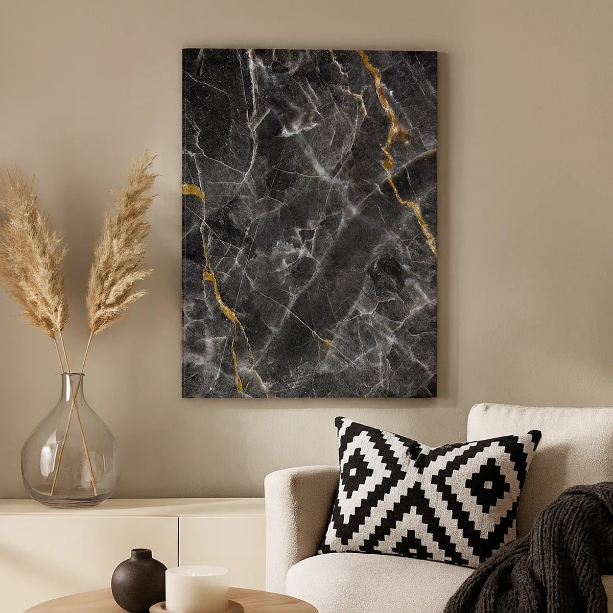 Lærredstryk - Billede på lærred - En stens indre liv - 50x70 cm