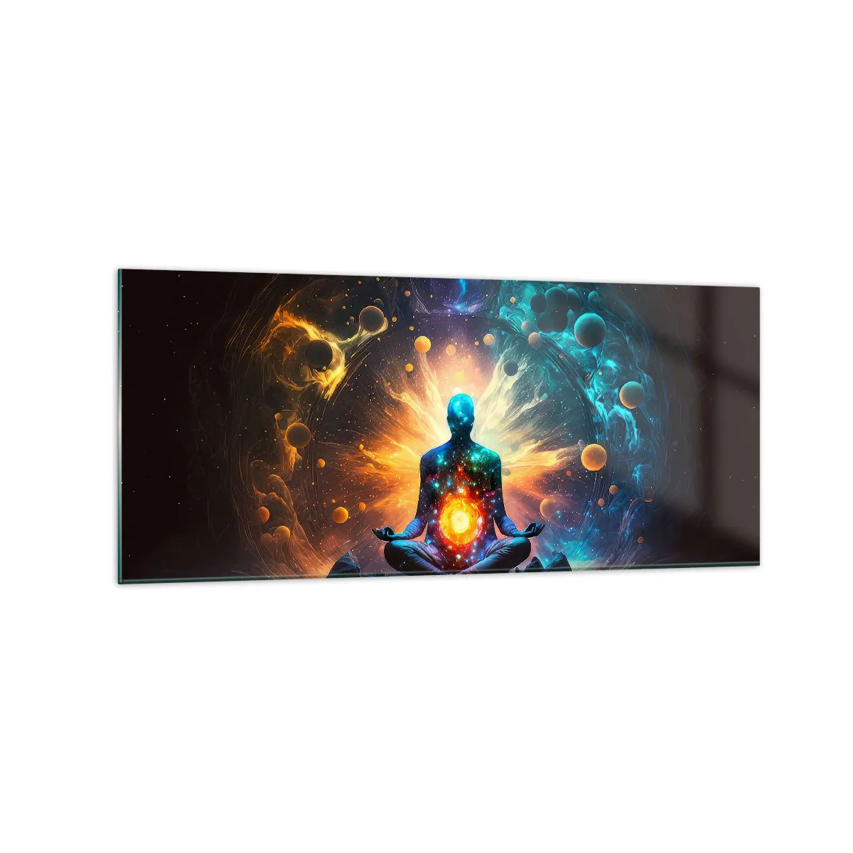 Billede på glas - Kosmisk ro - 120x50 cm