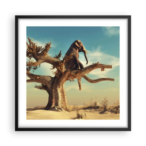 Plakat i sort ramme - Et nyt synspunkt - 50x50 cm