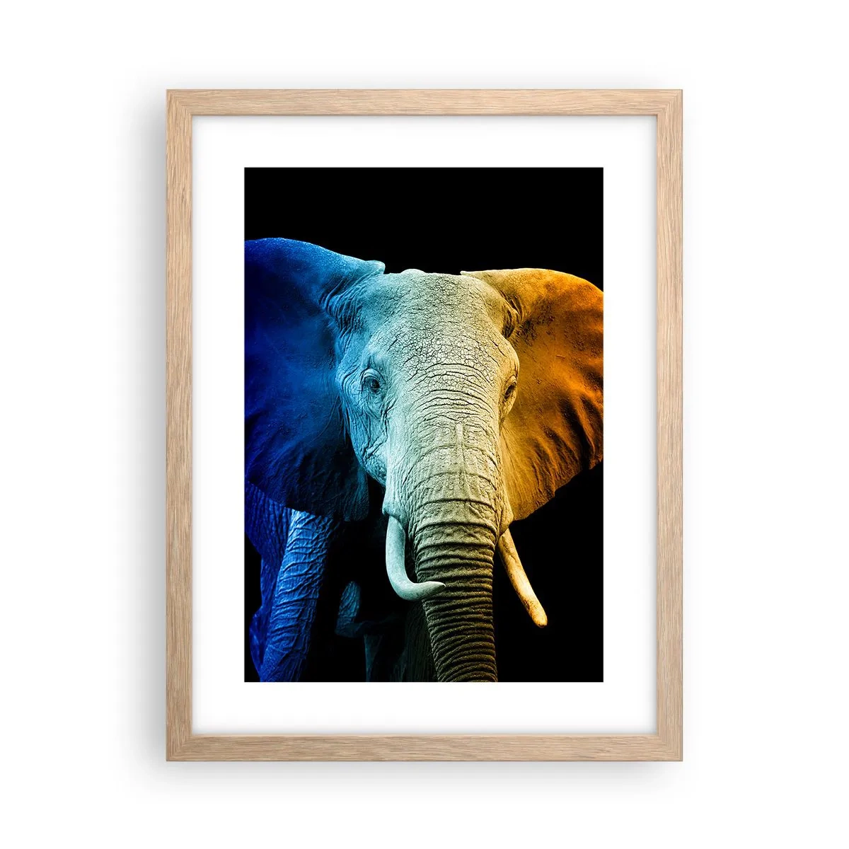 Plakat i ramme af lyst egetræ - Excentrisk, ikke underlig - 30x40 cm