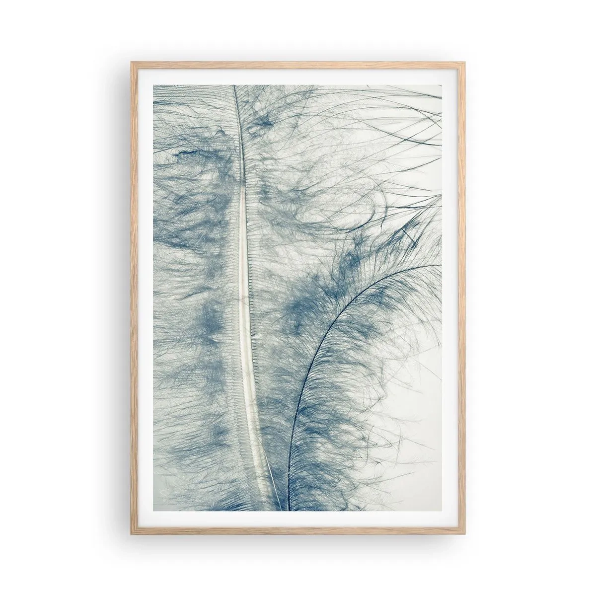 Plakat i ramme af lyst egetræ - Naturens hvisken - 70x100 cm