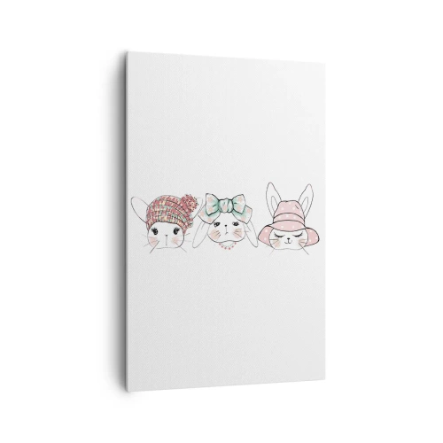 Lærredstryk - Billede på lærred - Eftertænksom, trist, glad - 80x120 cm