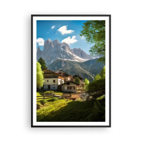Plakat i sort ramme - Alpeidyl - 70x100 cm