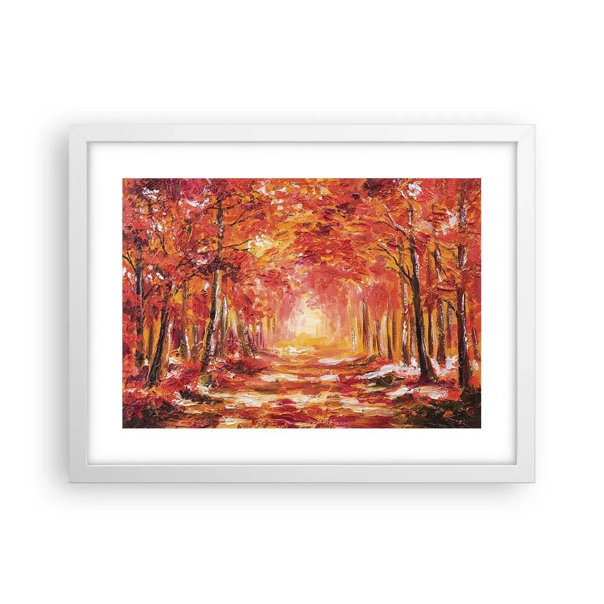 Plakat i hvid ramme - Kobberskov - 40x30 cm