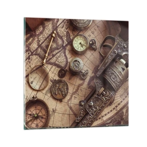 Billede på glas - Opkald til eventyr - 70x70 cm